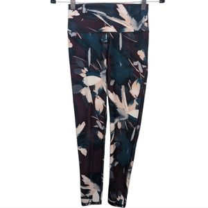 Fabletics Women's Floral Print Athletic Leggings XXS 🌸💪